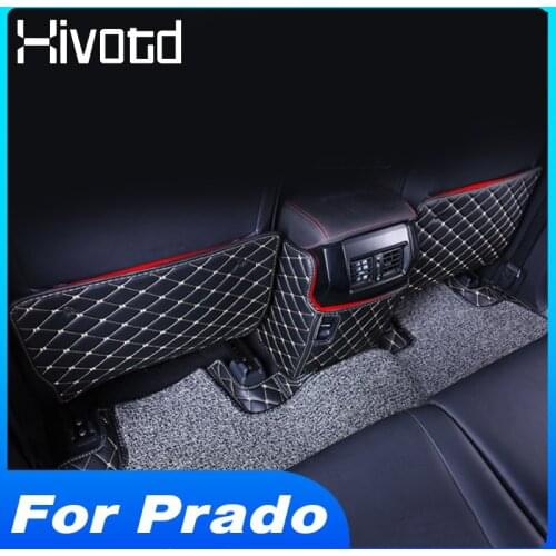 Hivotd Seat Anti-kick Mat Cover Decoration Anti-dirty Pad Protect Cushion Interior Accessories Parts For Land Cruiser Prado 150