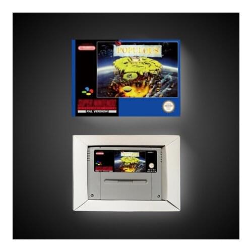 Populous - EUR Version Action Game Card with Retail Box