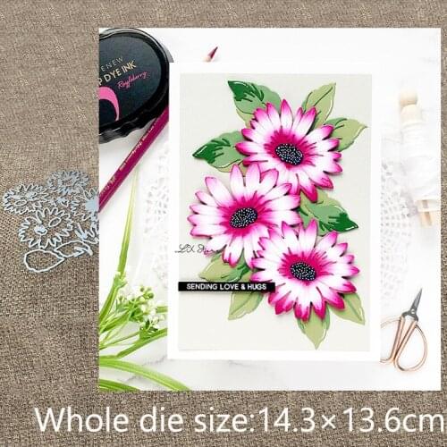 New Design Craft Metal stencil mold Cutting Dies flower leaves decoration scrapbook die cuts Album Paper Card Craft Embossing