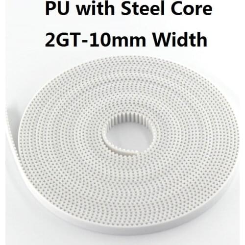 5M/10M/20M/50M/Lot PU with Steel Core GT2-10mm 2GT Timing Belt 6mm 10mm Width