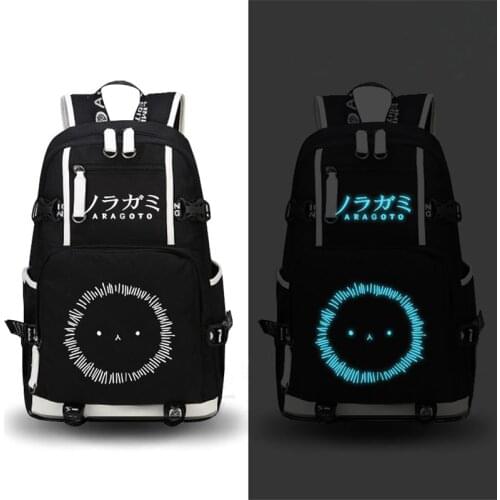 Anime Noragami/MekakuCity Actors Men Printing Backpack Travel Canvas Backpack Women Military Rugzak School Bags Laptop Bagpack