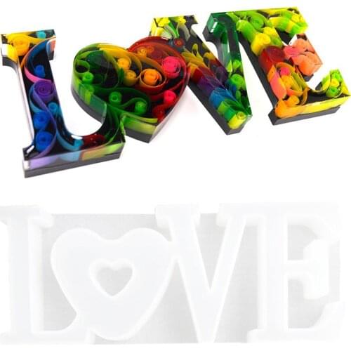 DIY Crystal Epoxy Silicone Molds Love Heart Shape Candle Mold High Mirror Mould For Handmade Pendant Craft Cake Chocolate Making