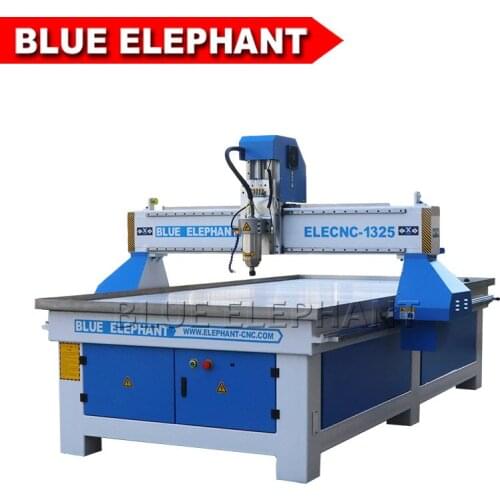 Blue Elephant 3 axis wood cnc milling machine 1325 after sales assistance for wood carving 3d
