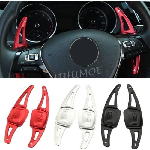 Aluminum Steering Wheel Gear Box Shift Paddle Extension For VW Tiguan Atlas Teramont Arteon Golf Alltrack Interior Trims