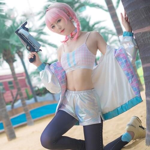 Anime Game Arknights cosplay Blue Poison Cute Sportswear Casual Women Costume