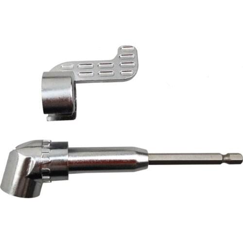 105 Degree Right Angle Driver Drill With Fly Handle Extension Power Screwdriver Drill Attachment 1/4inch Hex Bit Socket Holder