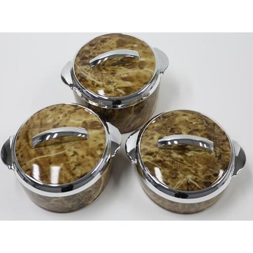 3Pcs/ Set Stainless Steel Food Warmer Container Lunch Box Freshness Preservation Portable Storage Box For Wedding Family Party