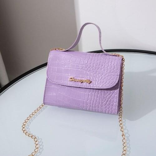 5 Colors Women Crocodile Print Shoulder Bag Detachable Chain Strap Handbag Fashion Crossbody with Handle