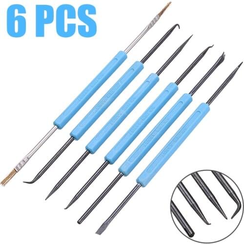 6Pcs/Set Welding Desoldering Heater Aid Tool Kit Welding Auxiliary Solder Assist PCB Repair Metalworking Electric Heat Aid Tools