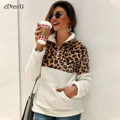 8 Colors Women Pullover Jacket Patchwork Leopard Jacket Camouflage Coat Casual White Brown Jacket Fleece Flock Outwear DY-197015