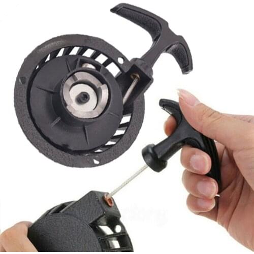 Aluminum Pull Start Recoil Starter Part For 2 Stroke 49cc Mini Moto ATV Dirt Pocket Bike Quad Motorcycle Switch Igniter