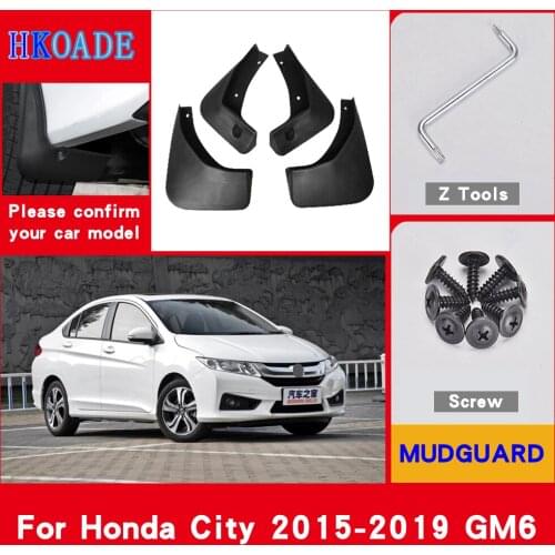 Car Fender Mud Flaps For Honda City GM6 2015-2019 Mudguards Splash Guards Fender Mudflaps Car Fender Accessories Car Fender