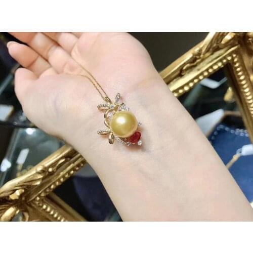 Bow Knot Flower 925 Sterling Silver Pendant Mountings Base Findings Jewelry Fittings Accessories Parts for Pearls Crystal Coral