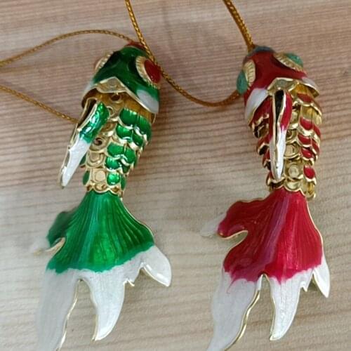 3 size Large Enamel Lifelike Swing Fish Keychain Charms Cute Fancy Goldfish Key Chain Pendant Wedding Party Favors Gift with box