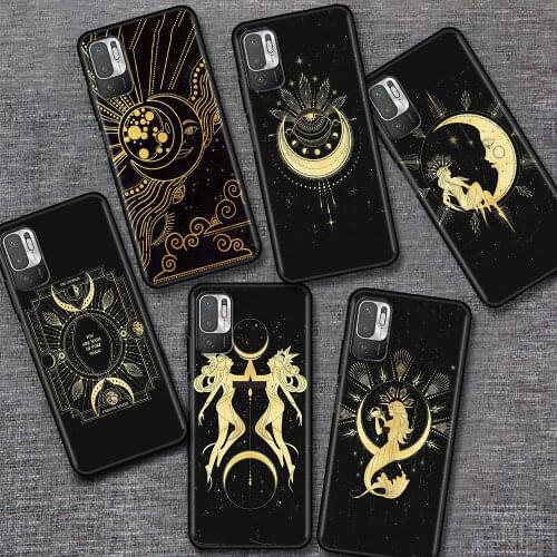 Phone Case for Xiaomi Redmi Note 9S 9 8 Pro 9C 7 8T 8 10 Pro 9A 7A K40 8A Witches Moon Tarot Mystery Totem Bag Cover Funda Capa