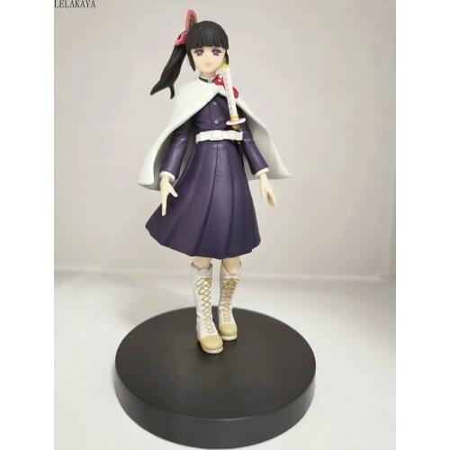 Demon Slayer Kimetsu no Yaiba Tsuyuri Kanawo Kamado Tanjirou Nezuko Anime PVC Action Figure Collectible Model Toys lelakaya 15cm