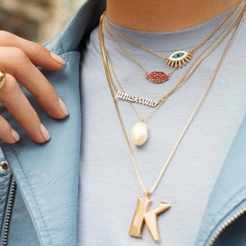 European and American Hot Eye Necklace Alloy Diamond Drop Oil Choker Jewelry Fashion Necklace Ornament