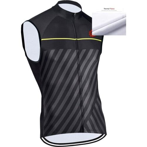 Racing Pro Team Man 2020 Cycling Jersey Thermal Fleece Sleeveless Vest Clothing Winter MTB Bike Maillot Ciclismo Hombre