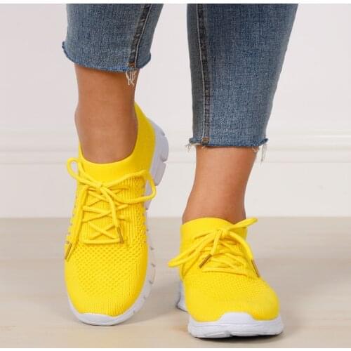 Women Sneakers Slip On Mesh Light Breathable Shoes Woman Walking Platform Comfortable Casual Fashion Female Lace Up Non Slip New