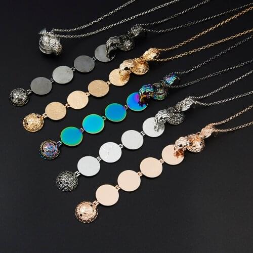 Round Spherical Necklace Can Hold 4 Photo Pendant Angel Wings Photo Box Statement Necklace Family Couple Lovey Gift 2019