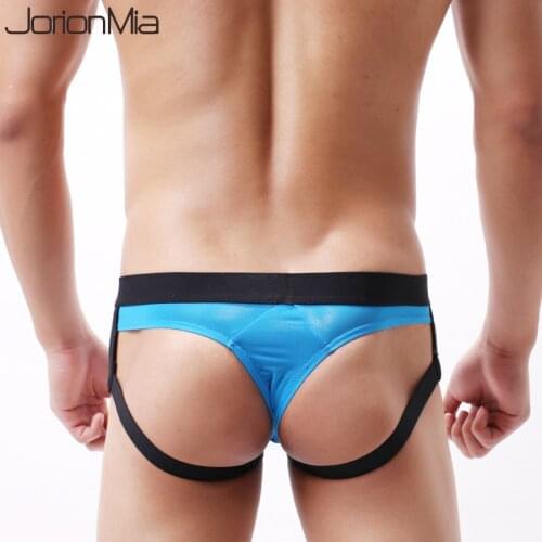 Fashion Sexy Gay Underwear Men Thong Men Jockstrap Mens lingerie G String Men Penis Pouch Gay Underpants Man Cueca HT044