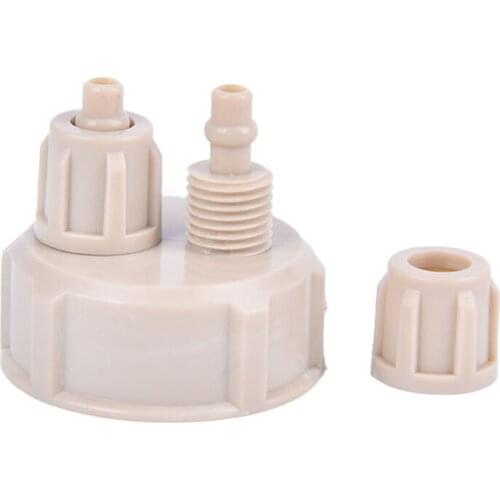 2pcs Aquarium Multifunction DIY CO2 System Kit Generator Bottle Cap Fish Tank Carbon Dioxide DIY Reactor Quick Screw Cap