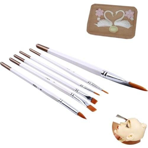 6Pcs/Set Nylon Baking Brush Fondant Tools Pen Tool Cake Decorating Tools 2019 New Arrivals High Quality Brush Set
