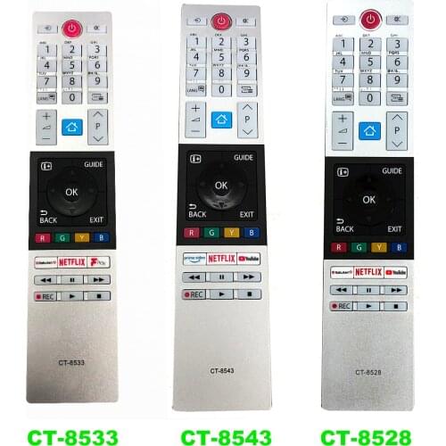 NEW Replacement For Toshiba LED HDTV TV Remote Control CT-8533 CT-8543 CT-8528
