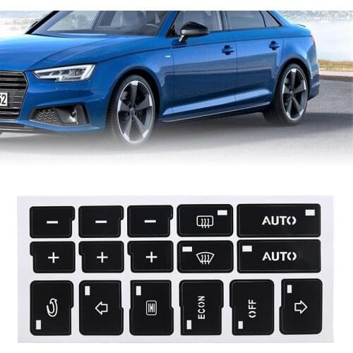 New Arrival 1pc AC Climate Control Button Repair Decal Sticker Dedicated Replacement Fit For AUDI A4 B6 B7 2000-2004