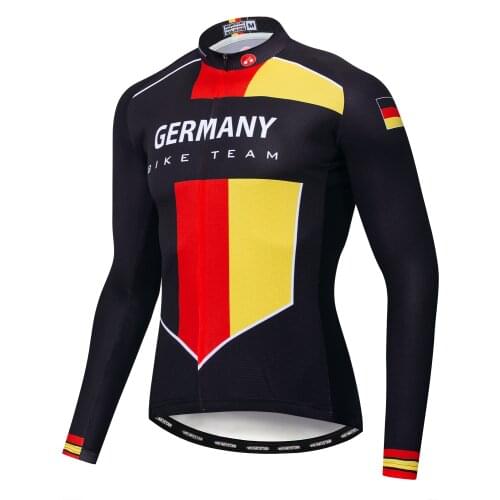 New Cycling Jerseys Long Sleeve Bike Bicycle Wear Tops Ropa Ciclismo Jacket Mens Sportwear Green Cycle Jerseys Germany