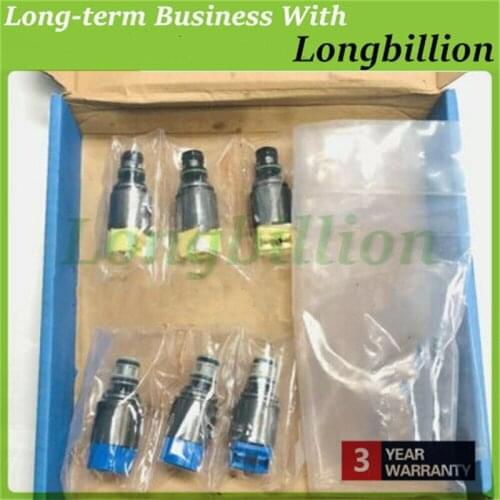 NEW ZF6HP19 6HP21 6HP26 6HP28 Transmission Solenoid Valve Kit 6 PCS/SET For BWM HYUNDAI AUDI VW Auto Spare Part Transnation