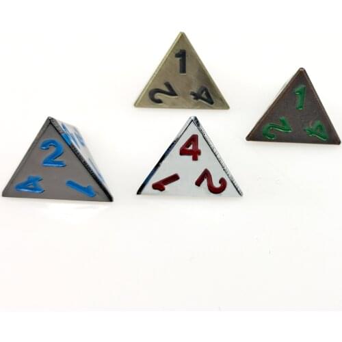 Rollooo Single Metal Dice 4 Sided D4s