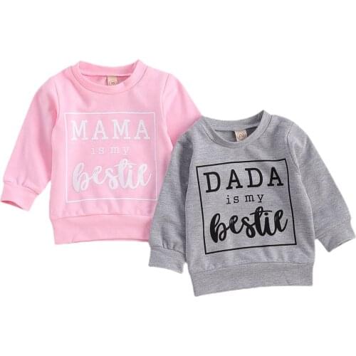 2021 Autumn Winter Long Sleeve Toddler Newborn Baby Sweatshirts Letter Print Hoodies Baby Boys Girls Hoodies Childrens Clothing