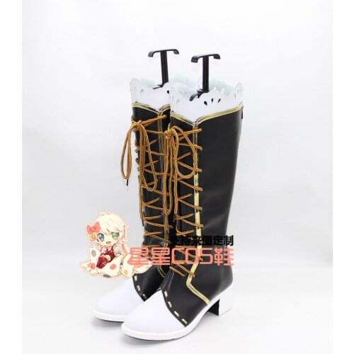LoveLive! Love Live Eli Ayase Ellie Awakening Taisho Black Cosplay Shoes Boots X002