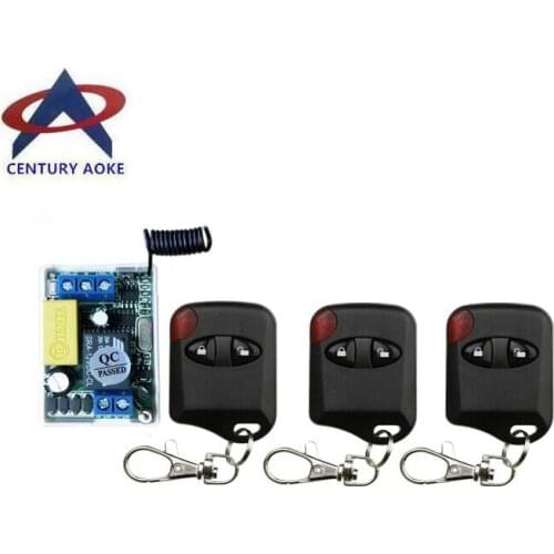 Light Lamp LED Bulb Remote Control Switches RF AC 220 V 10 A 1channel 3 X Transmitter + 1 X Receiver