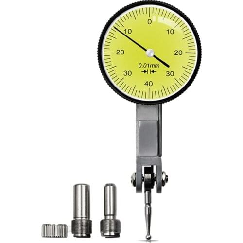 Accurate Dial Gauge Test Indicator Precision Metric With Dovetail Rails Mount 0-4 0.01Mm Measuring Instrument Tool