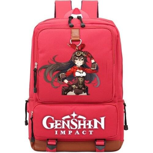 Game Genshin Impact Backpack For Boys Girls Travel Shoulder Backpack Men Women Large Capacity Daily Bookbag Mochila