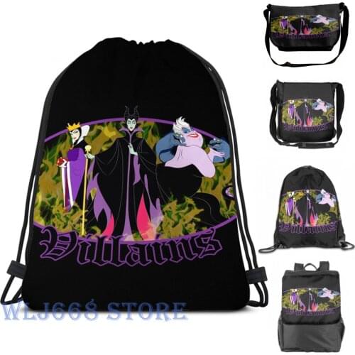 Funny graphic print shoulder Bags women Villains Single shoulder backpack travel for men Gym Bag