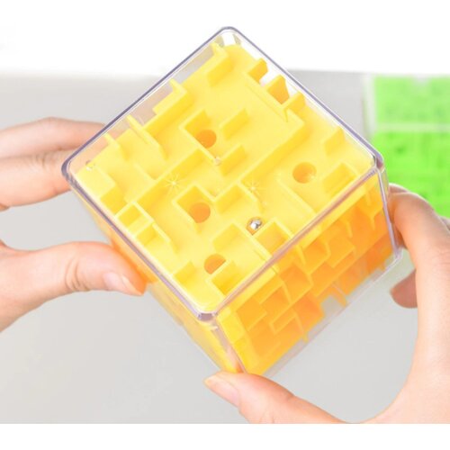 Funny 3D Magic Cube Maze Intellect Puzzle Ball Work Release Game Track Roll Magic Hand Balance Brain Teaser Learning Fidget Toy