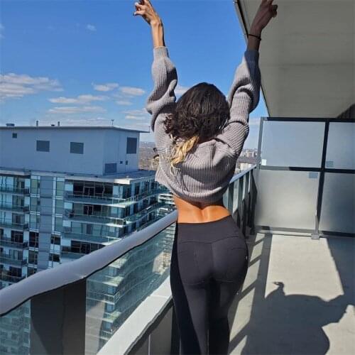 Melody yoga pants black plus size women butt lift yoga high wasted cotton pants tummy control fleece inside warm pants for girls