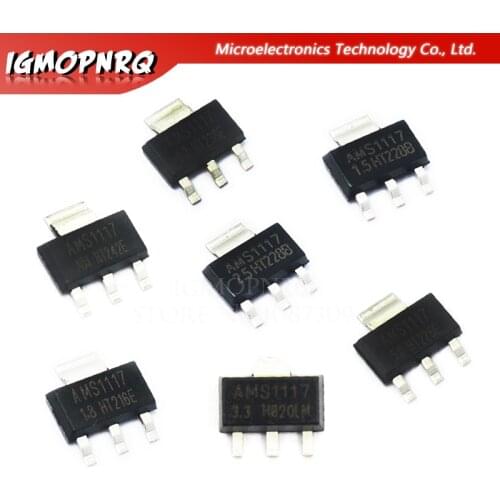 50PCS AMS1117 AMS1117-3.3V AMS1117-ADJ AMS1117-1.8 AMS1117-1.2 AMS1117-2.5 AMS1117-3.3 AMS1117-5.0 AMS1117-1.5 SOT-223 New