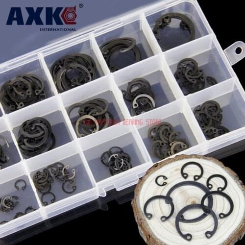 2021 New Arrival Brass Screw Pcb Plastic Spacer Nylon Screws 65 Manganese Gb839 Black Hole With Ring Set M6-m25 Circlip 175 Pcs