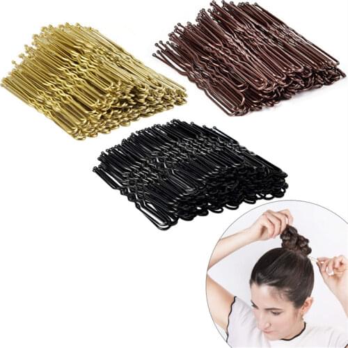 50pcs 60mm Vintage Hair froks Jewelry Settings Charm Color Hair Pins U Shape Clip Hair Clips for DIY Retro Hairwear Craft