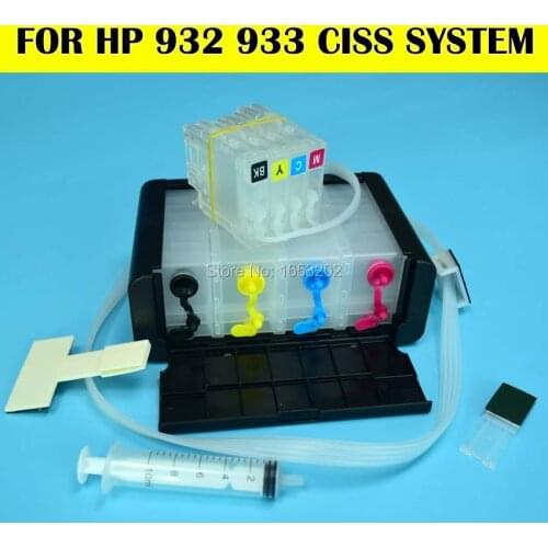 932 933 Ciss For HP 932XL 933XL High Quality Ciss System For HP Officejet 7512 7510 7610 7612 6700 Printer With Permanent Chip
