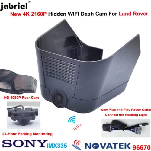 4K Car DVR Dash Camera UHD 2160P Wifi Driving Recorder Dashcam For Land Rover Range Rover Evoque For Land Rover 2020 2021 2022