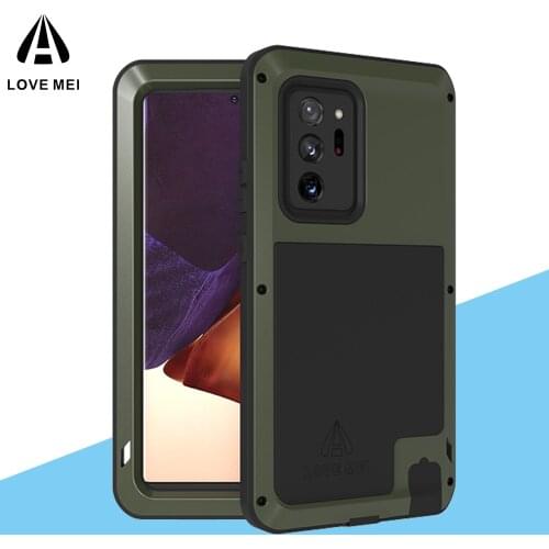 LOVE MEI Waterproof Gorilla Glass Aluminum Metal Armor Case for SAMSUNG Galaxy A5 A6 A8 2018 A70 S8 S9 S10 Plus Note 8 20 10 Pro