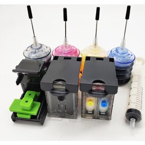 Einkshop For HP 123 refillable Ink Cartridge Replacement For HP 123xl Deskjet 1110 2130 2132 2133 2134 3630 3632 3638 3830