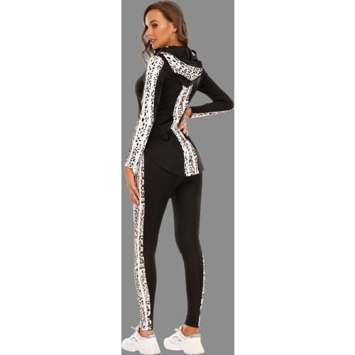 2Pcs Set Women Sport Tracksuit Zipper Hoodies Sweatshirt Pants Set Jogger Sportwear Ladies Casual Sweatshirt Autumn Streetwear