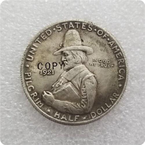 COPY REPLICA 1921 Pilgrim Commemorative Half Dollar COIN COPY