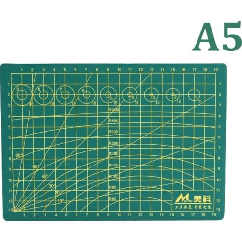 A5 Cutting Mat 148x210mm Multipurpose Self Healing Pad for Quilting Double-Sided 3-Ply Durable Paper Mat for Knife Cutting